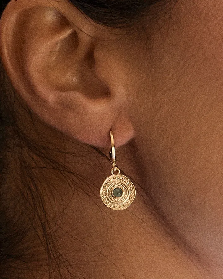 Alba Green Earrings - Image 2