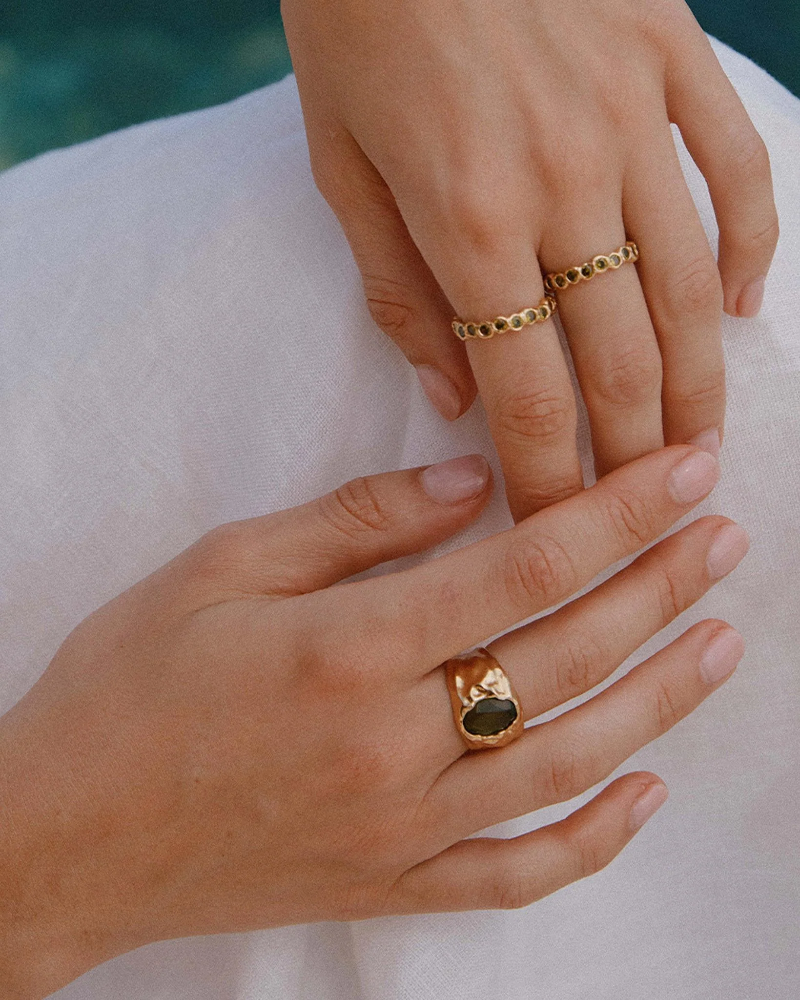 Amélia II Dark Green Ring - Image 6