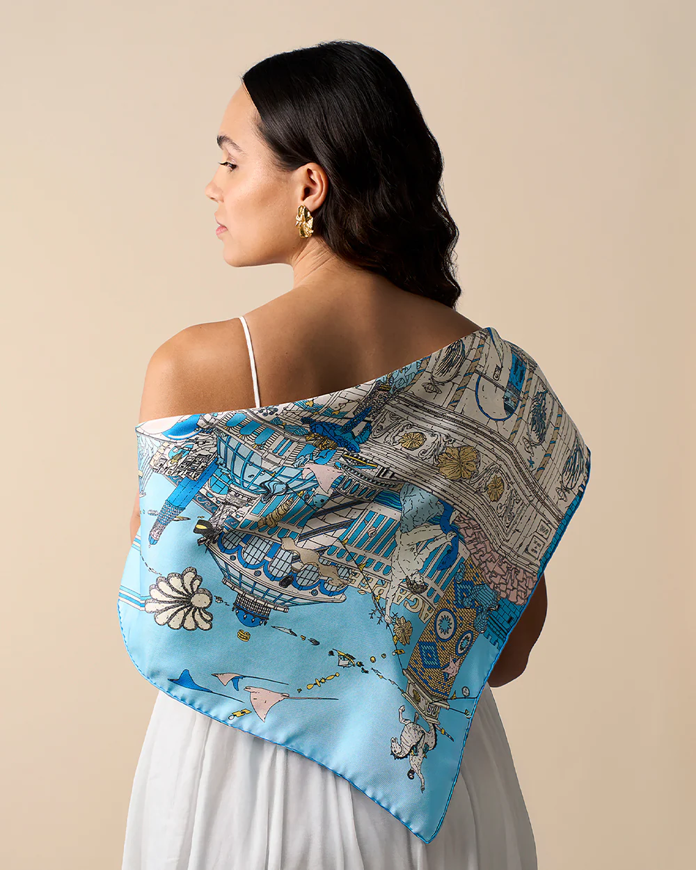 Atlantis Silk Scarf - Image 3