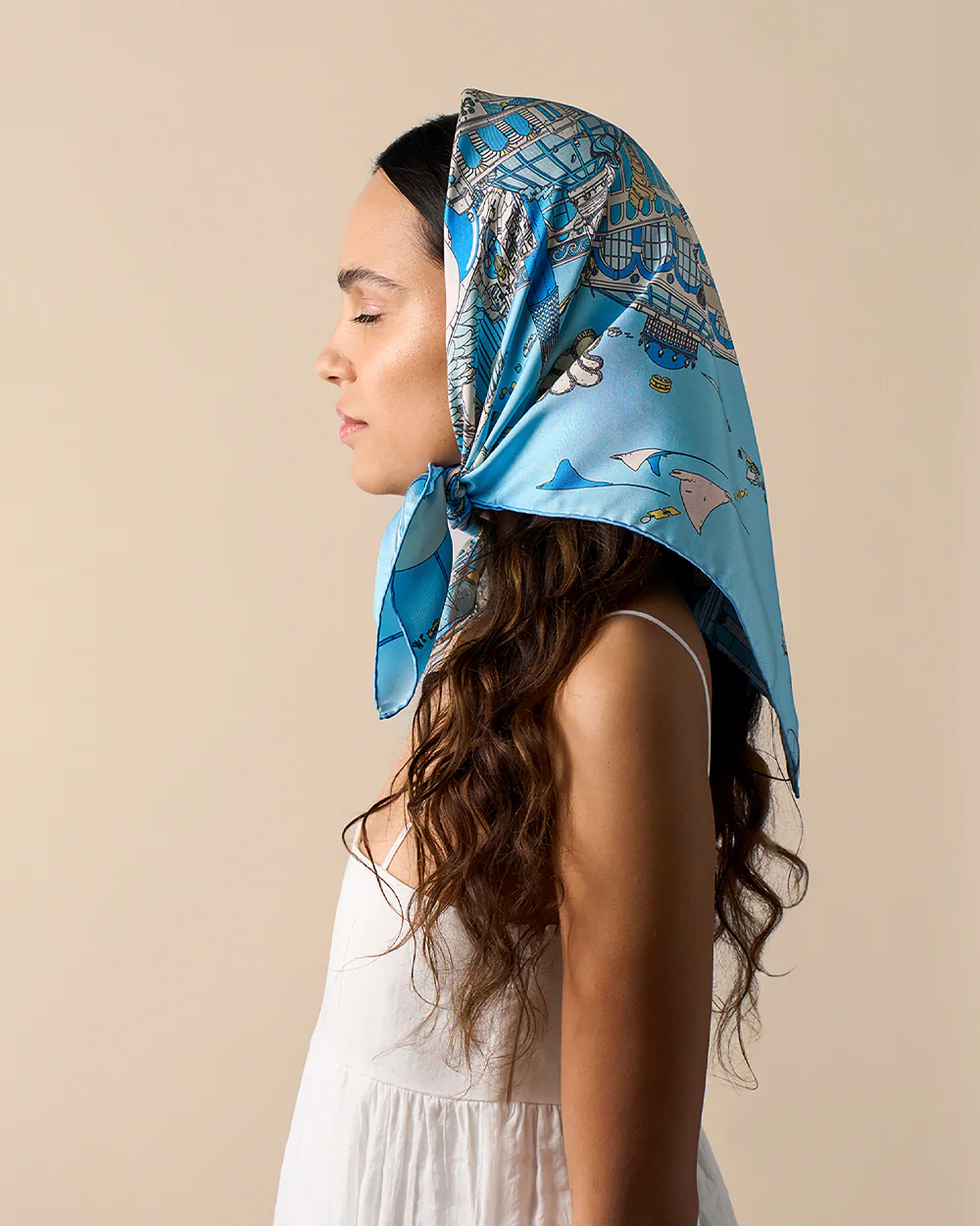 Atlantis Silk Scarf - Image 5