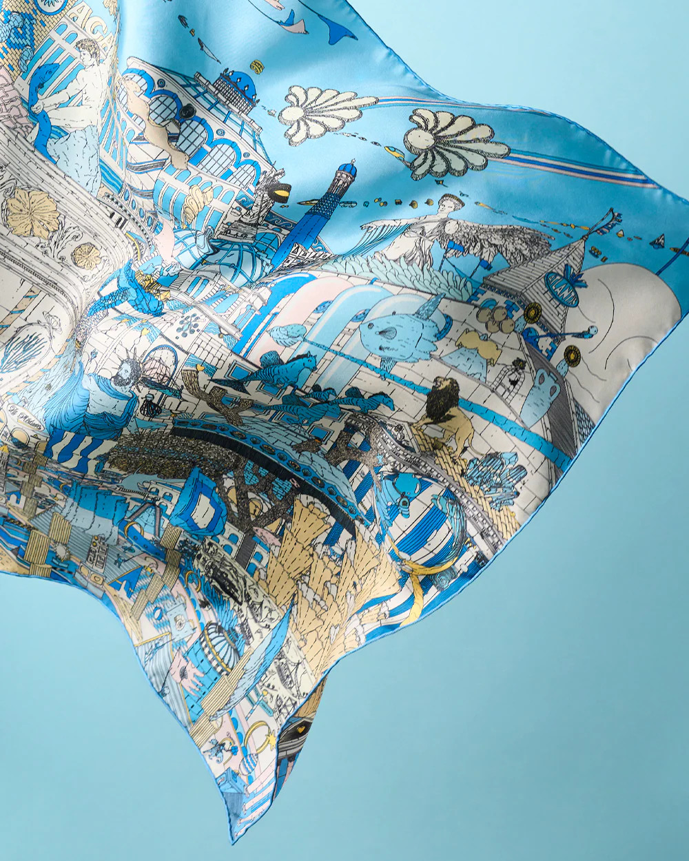 Atlantis Silk Scarf - Image 6
