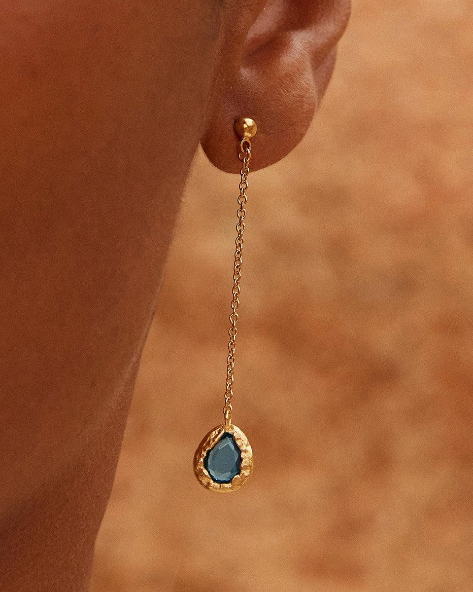 Lysia Blue Long Earrings - Image 2