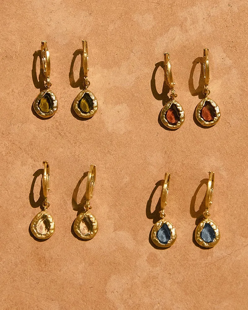 Lysia Dark Green Earrings - Image 4